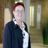 Photo de Brigitte Auffret, Directrice Générale Déléguée du groupe Manutan