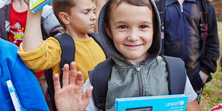 L’UNICEF nous remercie pour notre soutien aux réfugiés ukrainiens