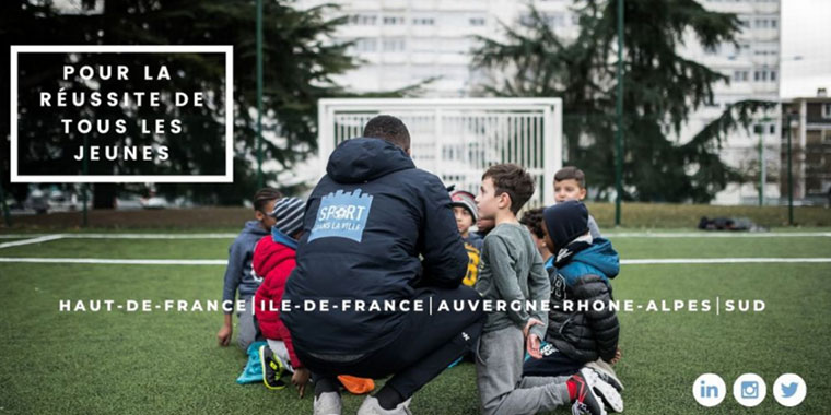 Les jeunes de l’association française Sport dans la Ville en immersion chez Manutan 